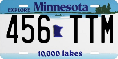 MN license plate 456TTM