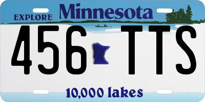 MN license plate 456TTS