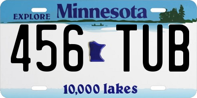 MN license plate 456TUB