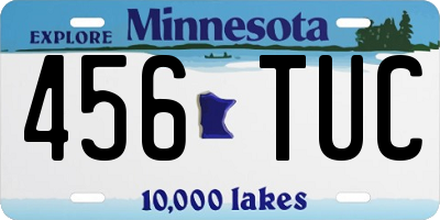 MN license plate 456TUC