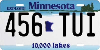 MN license plate 456TUI