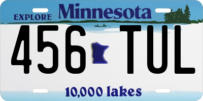 MN license plate 456TUL