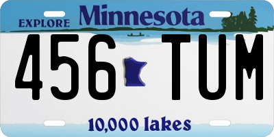 MN license plate 456TUM