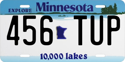 MN license plate 456TUP