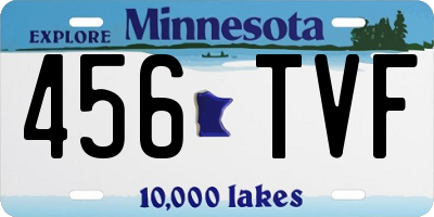 MN license plate 456TVF