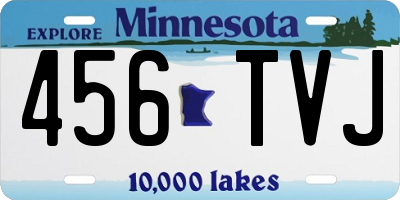 MN license plate 456TVJ