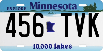 MN license plate 456TVK