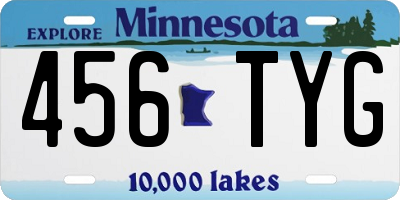 MN license plate 456TYG