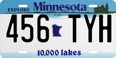 MN license plate 456TYH