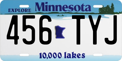 MN license plate 456TYJ