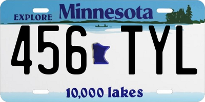 MN license plate 456TYL