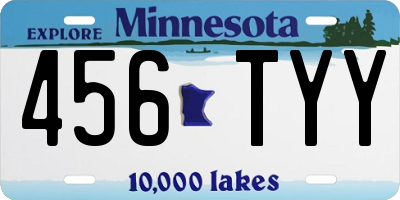MN license plate 456TYY