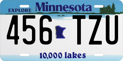MN license plate 456TZU