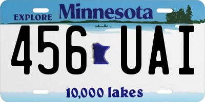 MN license plate 456UAI