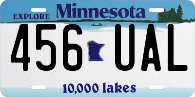 MN license plate 456UAL