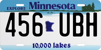 MN license plate 456UBH