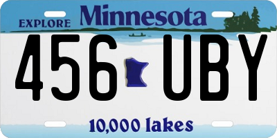 MN license plate 456UBY