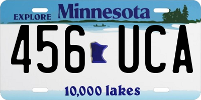 MN license plate 456UCA