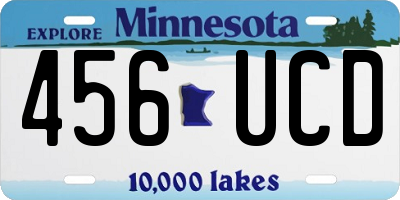 MN license plate 456UCD