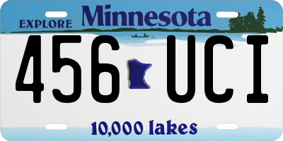 MN license plate 456UCI