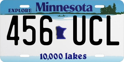 MN license plate 456UCL