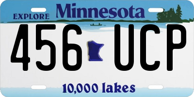 MN license plate 456UCP
