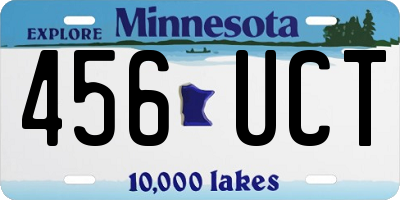 MN license plate 456UCT