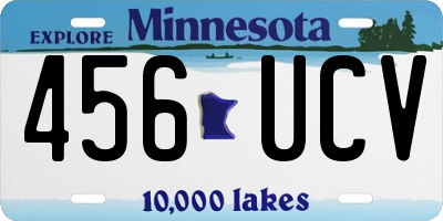 MN license plate 456UCV