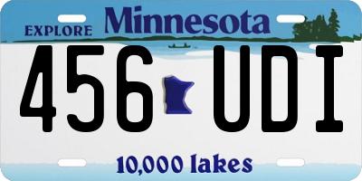 MN license plate 456UDI