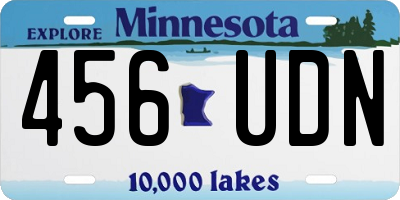 MN license plate 456UDN