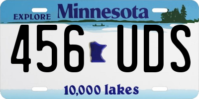 MN license plate 456UDS