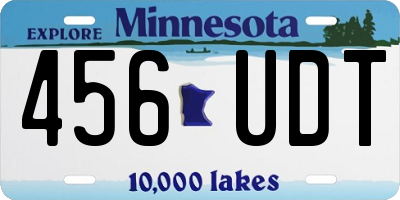 MN license plate 456UDT