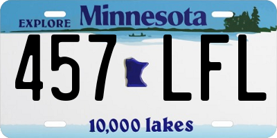 MN license plate 457LFL