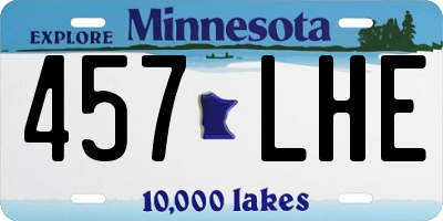 MN license plate 457LHE