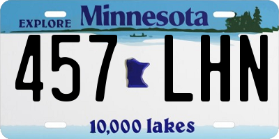 MN license plate 457LHN
