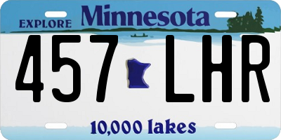 MN license plate 457LHR