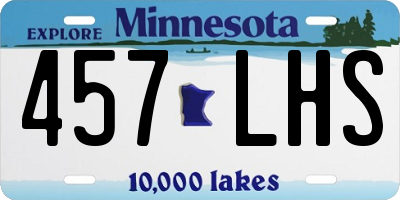 MN license plate 457LHS