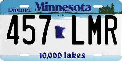 MN license plate 457LMR