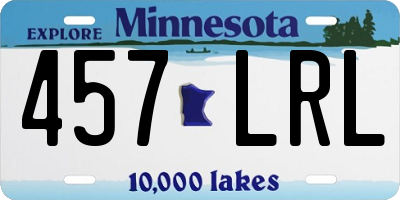 MN license plate 457LRL