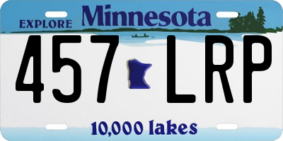 MN license plate 457LRP
