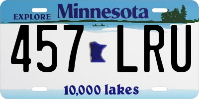 MN license plate 457LRU