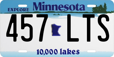 MN license plate 457LTS