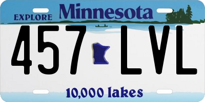 MN license plate 457LVL