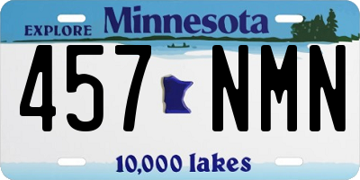 MN license plate 457NMN