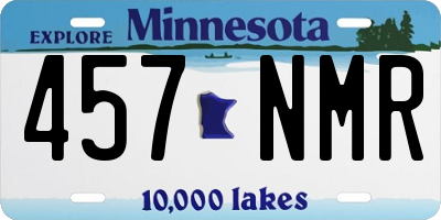 MN license plate 457NMR