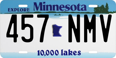 MN license plate 457NMV