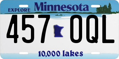 MN license plate 457OQL