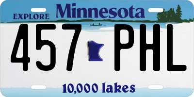 MN license plate 457PHL
