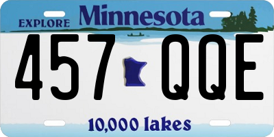 MN license plate 457QQE