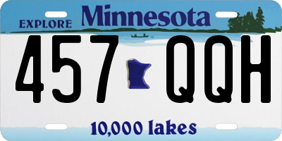 MN license plate 457QQH